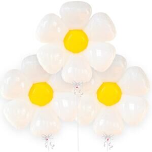 KatchOn 3 Daisy Balloons Party Decorations 30" New